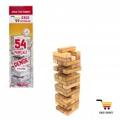 Jenga Denge Oyunu 54 Parça Ahşap Büyük Boy - 1