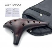 Valkyrie 12 Delik Seramik Flüt Alto Ocarina Sualtı Müzik Enstrüman Müzik Lover Stil Acemi Enstrüman - 6