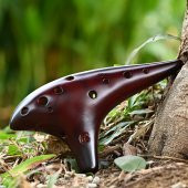 Valkyrie 12 Delik Seramik Flüt Alto Ocarina Sualtı Müzik Enstrüman Müzik Lover Stil Acemi Enstrüman - 7