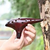 Valkyrie 12 Delik Seramik Flüt Alto Ocarina Sualtı Müzik Enstrüman Müzik Lover Stil Acemi Enstrüman - 8