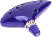 Valkyrie Ocarina 12 Delik Ocarina Seramik Alto C Ocarina Flüt Mavi Ocarina Sualtı Müzik Nefesli Enstrüman - 2