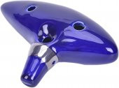 Valkyrie Ocarina 12 Delik Ocarina Seramik Alto C Ocarina Flüt Mavi Ocarina Sualtı Müzik Nefesli Enstrüman - 8