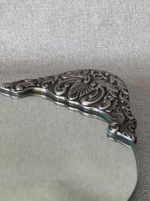 Antika Gümüş Aynalı Tepsi 40x20cm - 3