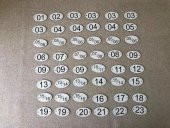 Universal Plastik Koltuk Numarası 1-23 Arası 48 Adet thumbnail 8