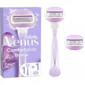 Gillette Venüs Breeze Kadın Tıraş Makinesi + 2 Adet Yedek Başlık - 1