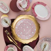 Kütahya Porselen Bone Olympos 28 Parça 122464 Dekor Kahvaltı Takımı - 1