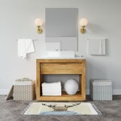 Duş Perdesi Geyik Desen Dijital Baskılı Polyester Kumaş Banyo Perdesi ve Banyo Paspas Seti Hediyeli thumbnail 3