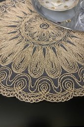 Altın Kordone Nakışlı Modern Supla thumbnail 3