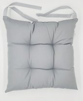 6lı Gri Minder-40x40 cm Sandalye Minderi, Dekoratif Sandalye Mİnderi-Ahşap Sandalye Minderi 6lı - 3