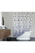 Nazar Boncuğu Banyo Perdesi, 180x200cm Duş Perdesi-tek Kanat Banyo Duş Perdesi- C Halka Hediyeli thumbnail 3