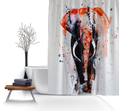 Fil Desen Duş Perdesi-180x200 cm Küvet Perdesi - 2