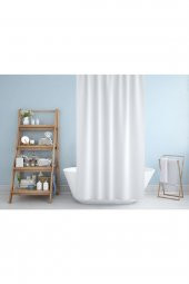 Banyo Perdesi - Tek Kanat Duş Perdesi, Polyester Kumaş Duşakabin Perdesi 180x200 cm Küvet Perdesi - 1