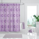 Duş Perdesi Seti, 12 Adet C Halka Hediyeli Banyo Perdesi-Banyo Duş Perdeleri-Banyo Aksesuarları thumbnail 4