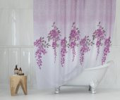 Banyo Perdesi - Tek Kanat Duş Perdesi, Polyester Kumaş Duşakabin Perdesi 180x200 cm Küvet Perdesi - 2