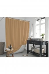 Banyo Perdesi - Tek Kanat Duş Perdesi, Polyester Kumaş Duşakabin Perdesi 180x200 cm Küvet Perdesi - 2