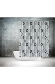 Duş Perdesi Seti, 12 Adet C Halka Hediyeli Banyo Perdesi-banyo Duş Perdeleri-banyo Aksesuarları thumbnail 1