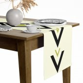 Dijital Baskılı Geometrik Desen Renkli Baskılı Masa Sunum Runner 40x145 Tropikhome - 1