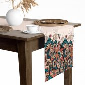 Dijital Baskılı Gipsy Desen Baskılı Renkli Masa ve Sunum Runner 40x145 Tropikhome - 1