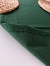 Yılbaşı Temalı Yeşil Amerikan Servis Pamuklu Yeşil Renkli Masa Sunum Runner Tropikhome  40x170 - 3