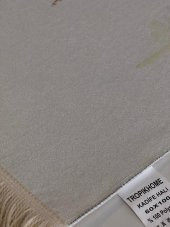 Banyo Paspası Taş Desenli Dijital Baskılı 50x80 Püsküllü Polyester Kaymaz Tabanlı Duş Paspası - 4