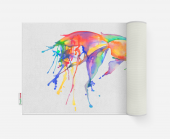 Tropikhome Balık Desenli 50x80 Dijital Baskılı Püsküllü Polyester Kaymaz Tabanlı Banyo Paspası thumbnail 2