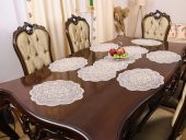 Amerikan Servis 8 Kişilik Valeria Bej Supla ve Runner Set 9 Parça Sunum Takımı Tropikhome - 4
