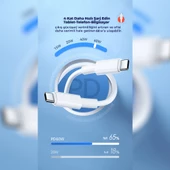 ScHitec Xiaomi Poco X3 Pro 6A 60W Type-C to Type-C 2Metre Süper Hızlı Data ve Şarj Kablosu - 5