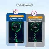 ScHitec Xiaomi Poco X3 Pro 6A 60W Type-C to Type-C 2Metre Süper Hızlı Data ve Şarj Kablosu - 4