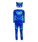 Pijamaskeliler Kedi Çocuk Kostümü Maskesi ile... - 5