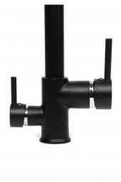 Venita Siyah Pirinç Borulu 3 Yollu Arıtmalı Mutfak Batarya thumbnail 2