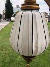 Retro Tasarım Püsküllü Ahşap Sarkıt Abajür - 4