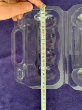 Plastik Donut Taşıma Kabı - 4lü Donat Makaron Seperatörü - 4