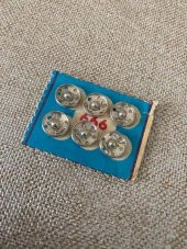 Antika Çıtçıt Düğme 1cm x 6lı - Bakkaliye Koleksiyon Çıt Çıt Düğme - 1