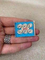 Antika Çıtçıt Düğme 1cm x 6lı - Bakkaliye Koleksiyon Çıt Çıt Düğme - 3