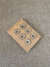 Antika Çıtçıt Düğme 1cm x 6lı - Bakkaliye Koleksiyon Çıt Çıt Düğme - 6