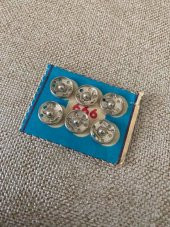 Antika Çıtçıt Düğme 1cm x 6lı - Bakkaliye Koleksiyon Çıt Çıt Düğme - 7