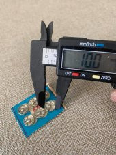 Antika Çıtçıt Düğme 1cm x 6lı - Bakkaliye Koleksiyon Çıt Çıt Düğme - 8