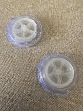 Şeffaf Plastik Rc Araç Tekerleği 53,8x13,5mm 1 Adet - Dasher Uzaktan Kumanda Araba Tekerlek - 5