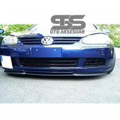 Vw Golf Mk5 Cupra R Uyumlu Ön Lip Mat Siyah Ön Tampon Lip thumbnail 3