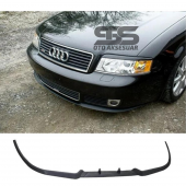 Audi A6 Rs6 Cupra R Uyumlu Ön Lip Mat Siyah Ön Tampon Lip - 1