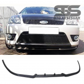 Ford Fiesta 2002-2008 Cupra R Uyumlu Ön Lip Mat Siyah Ön Tampon Lip - 1