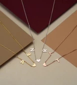 Vaoov 925 Ayar Gümüş Kişiye Özel Harfli Kolye thumbnail 3