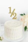 Parti 1/2 Gold Yarım Yaş Pasta Süsü - 1
