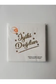 Beyaz Üzerine Gold Yaldız Baskılı İyi Ki Doğdun Peçete - 1