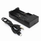 Universal Pil Şarj Cihazı Li-ion Pillere Uyumlu2 Pil Kapasiteli - 1