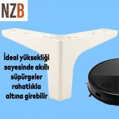 Lüks Mobilya Kanepe Sehpa TV Ünitesi Koltuk Ayağı 10 cm Beyaz Baza Ayak thumbnail 4