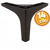 Lüks Mobilya Kanepe Sehpa TV Ünitesi Koltuk Ayağı 14 cm Siyah Baza Ayak thumbnail 1
