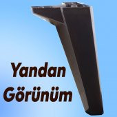 Lüks Mobilya Kanepe Sehpa TV Ünitesi Koltuk Ayağı 20 cm Siyah Baza Ayak - 6
