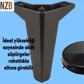 Lüks Mobilya Kanepe Sehpa TV Ünitesi Koltuk Ayağı 15 cm Siyah Baza Ayak - 3