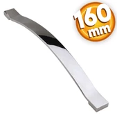 Akasya (160 MM - 16 CM) Mobilya Çekmece Mutfak Dolap Dolabı Kapak Kulbu Krom Metal Kulpu Kulpları - 1